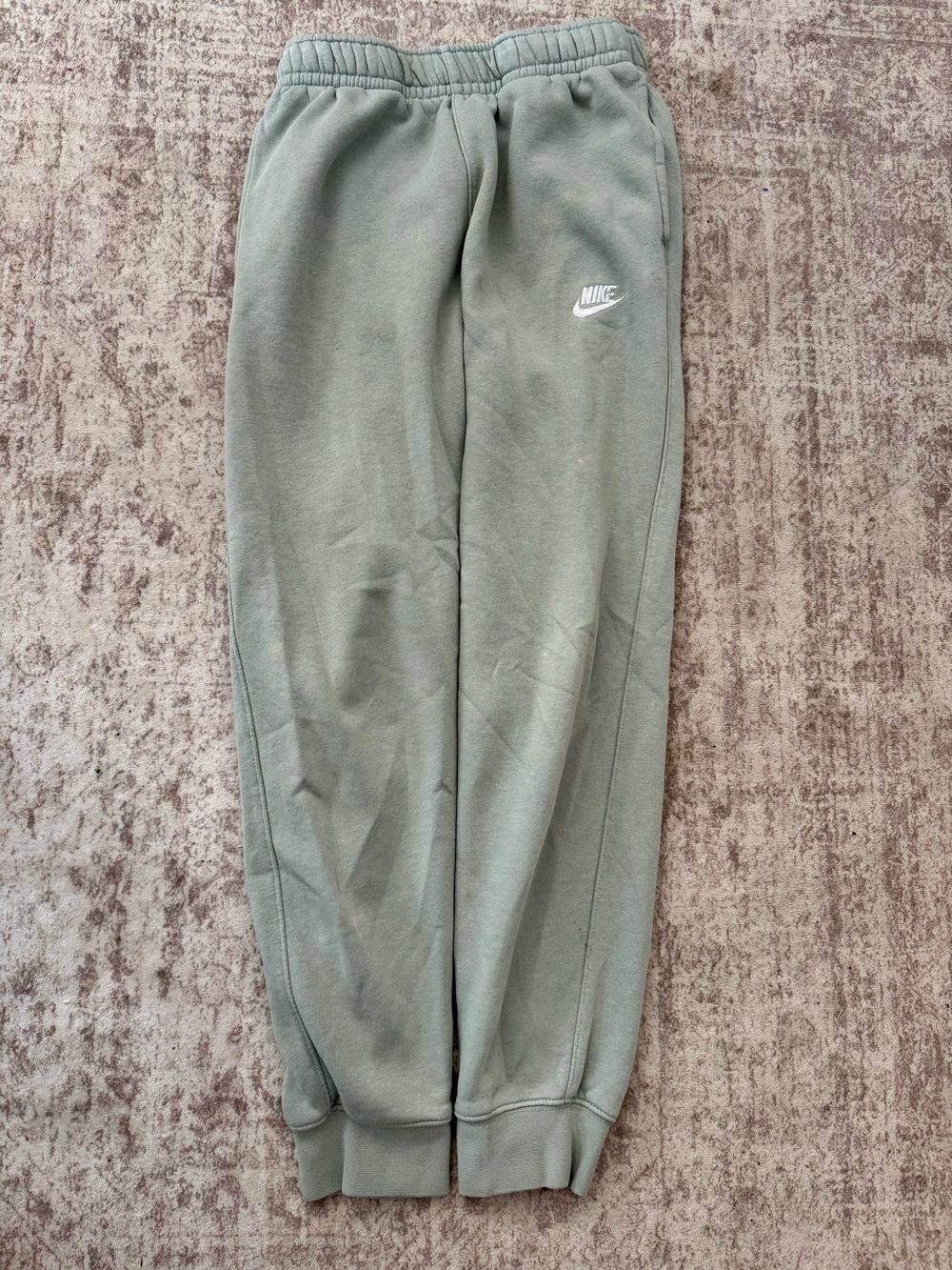 Women’s Nike Olive Green Sweatpants with White Logo Size Small